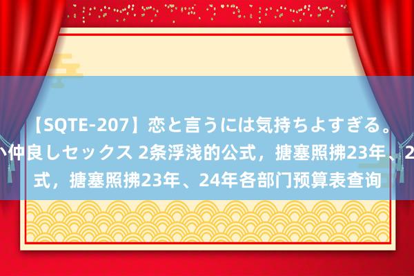 【SQTE-207】恋と言うには気持ちよすぎる。清らかな美少女と甘い仲良しセックス 2条浮浅的公式，搪塞照拂23年、24年各部门预算表查询