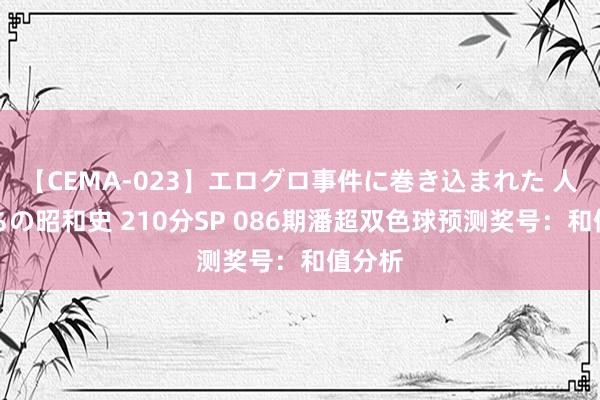 【CEMA-023】エログロ事件に巻き込まれた 人妻たちの昭和史 210分SP 086期潘超双色球预测奖号：和值分析