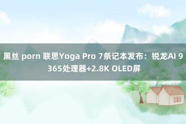 黑丝 porn 联思Yoga Pro 7条记本发布：锐龙AI 9 365处理器+2.8K OLED屏