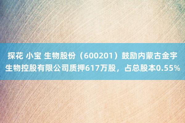 探花 小宝 生物股份（600201）鼓励内蒙古金宇生物控股有限公司质押617万股，占总股本0.55%